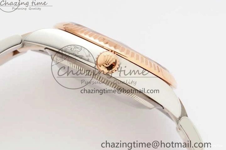 MiroTime 0508 Seasonal DateJust 36mm SS RG DIWF 1:1 Best Edition 904L Steel White Stick Dial on Jubilee Oyster SA 2306